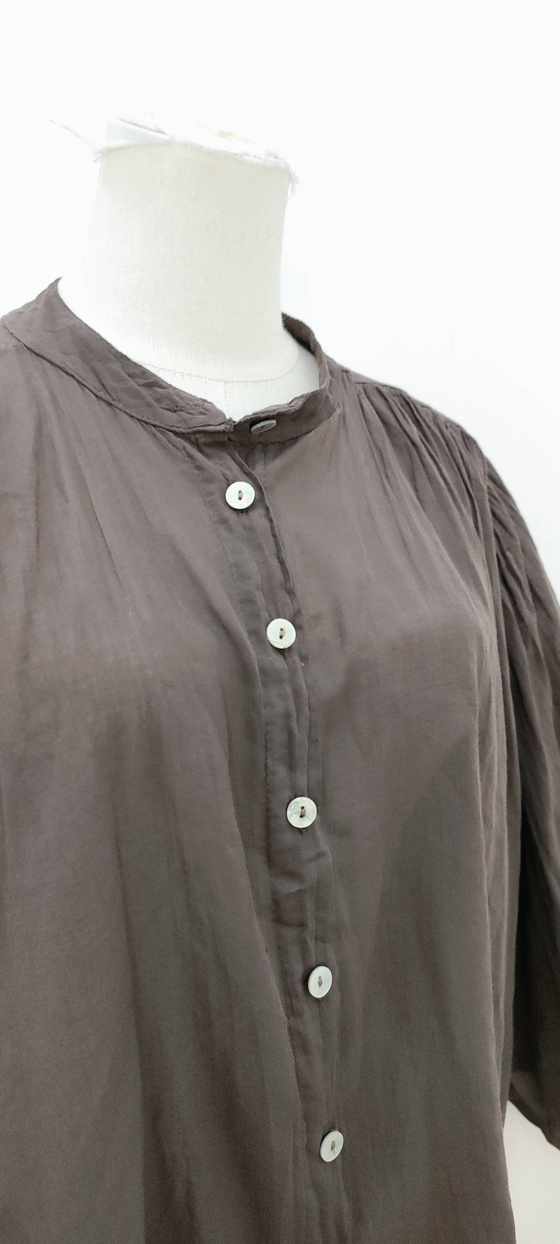Blouse fluide manches longues ample bohème été