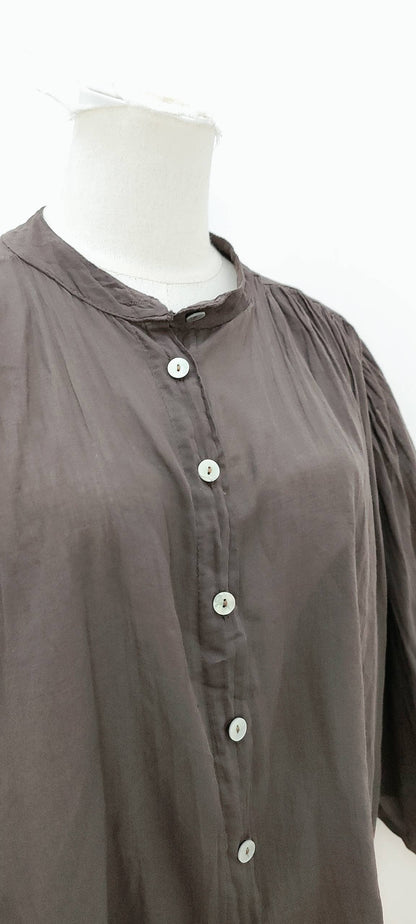 Blouse fluide manches longues ample bohème été