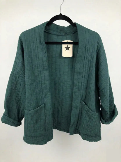 Veste matelassée en gaze de coton @5343_VesMatelasséGaze