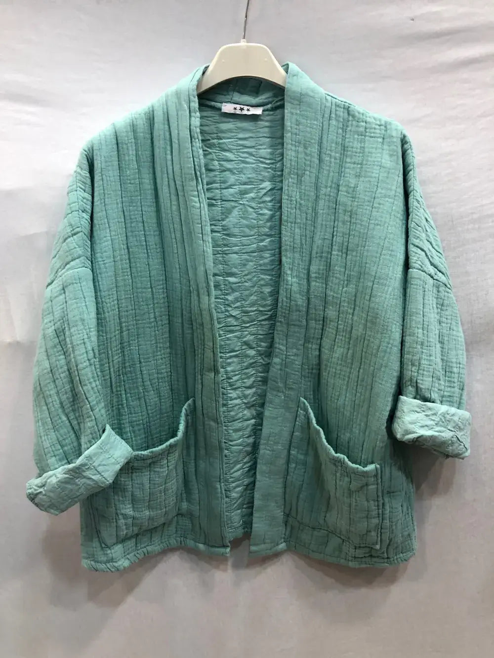 Veste matelassée en gaze de coton @5343_VesMatelasséGaze