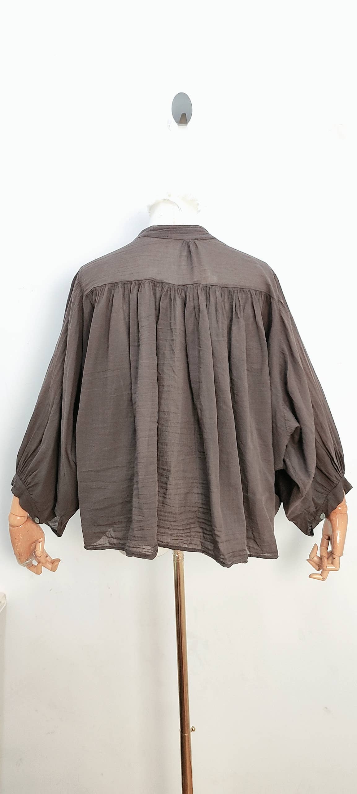 Blouse fluide manches longues ample bohème été