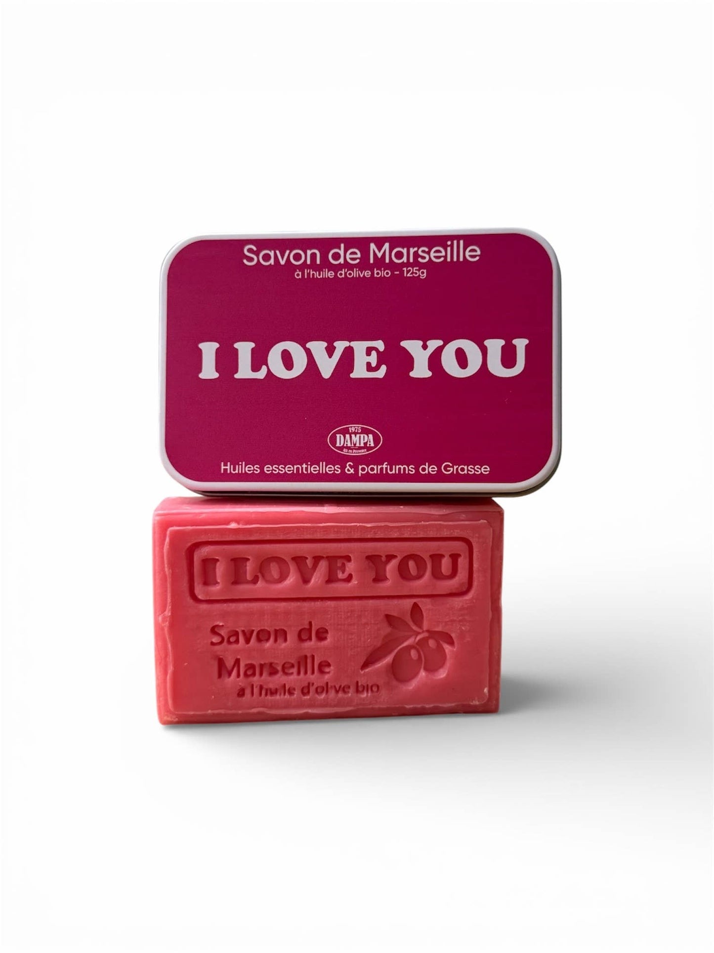 Savon de Marseille "I Love You" 125g avec sa boite métal
