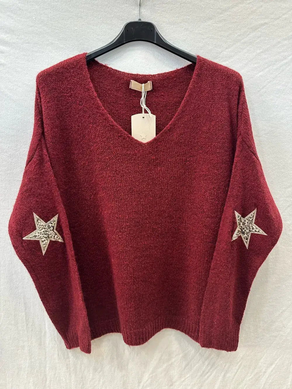 Pull Avec Deux Étoile Léopard  @23630_Pul2EtoileLeo