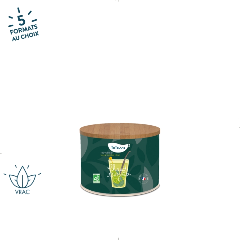 Chaud Mojito - Thé vert bio saveur menthe-citron