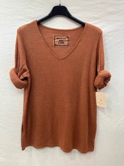 Haut Côtelée À Patchwork @92685_HMade