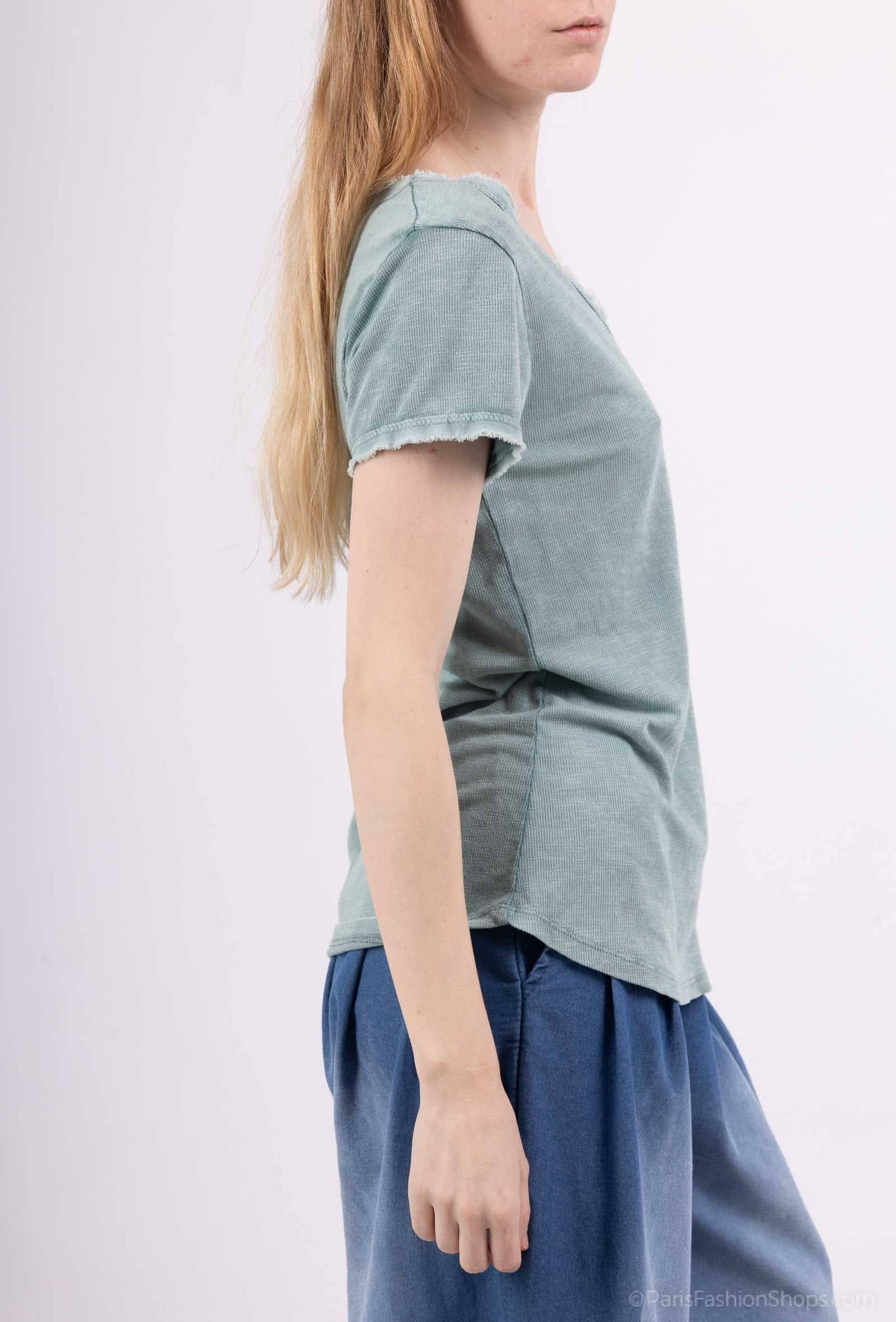 Tshirt coton délavé à manches courtes PT2504