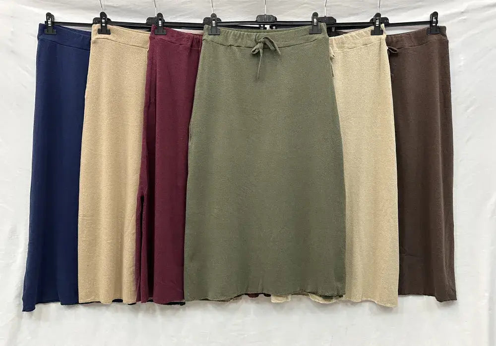 Jupe Longue Avec Fentes @6930_JuFenteUni