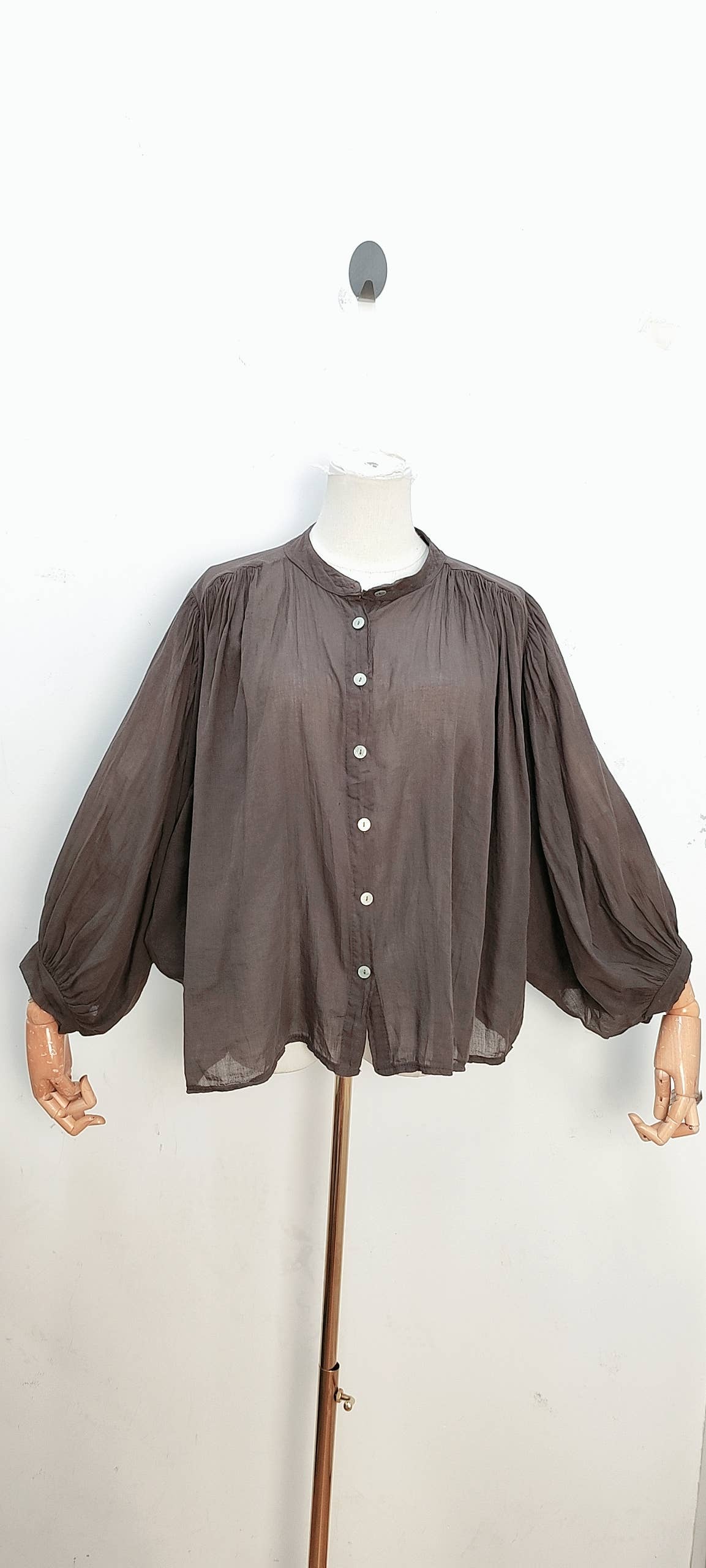 Blouse fluide manches longues ample bohème été