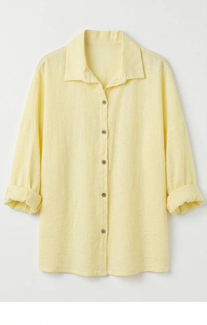 Chemise Oversize en Lin et Viscos @20664_ChLinUni