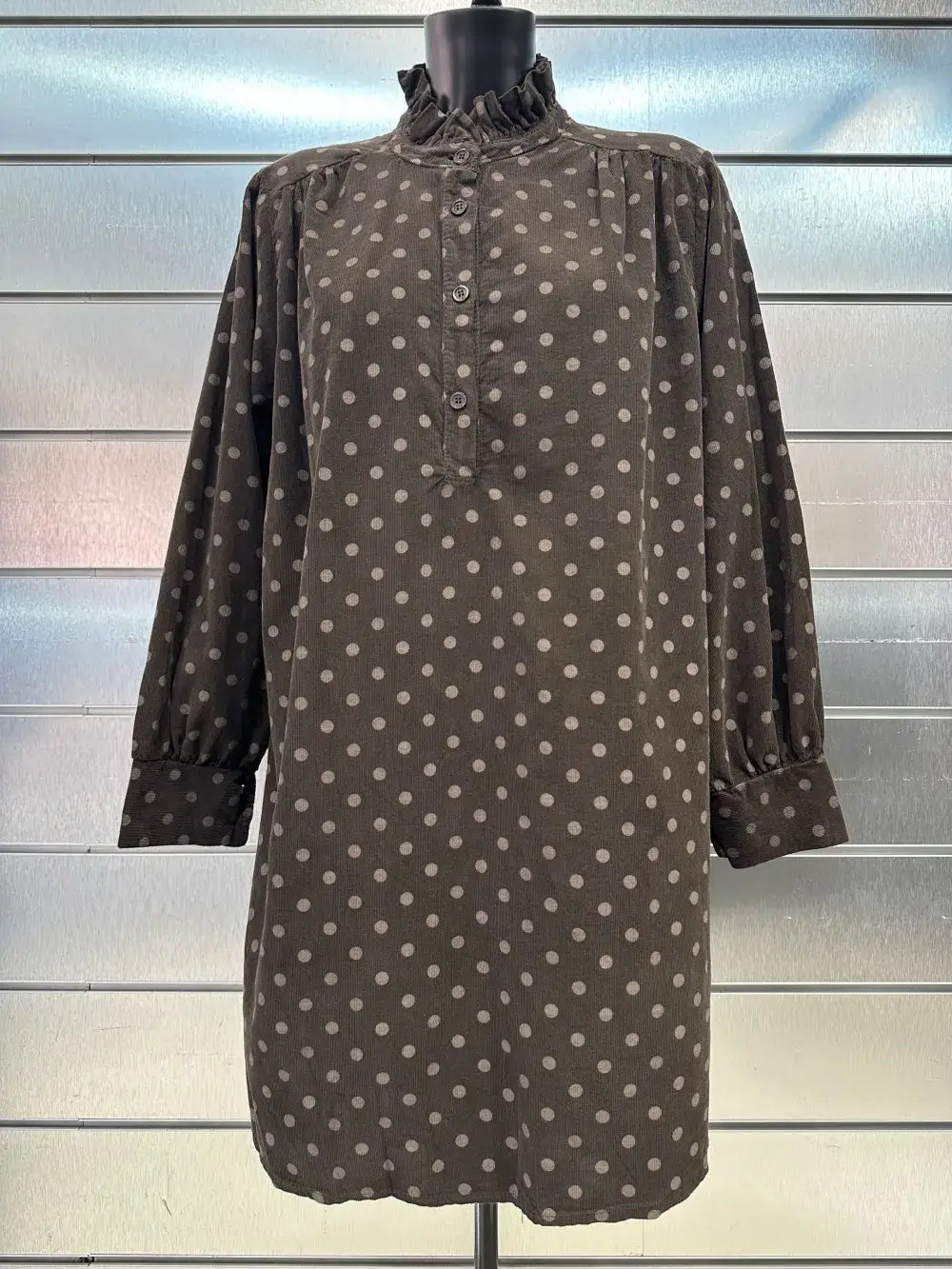 Robe En Velours Imprimé Aux Pois @69098Pois_RVPois
