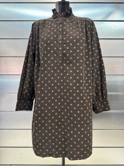 Robe En Velours Imprimé Aux Pois @69098Pois_RVPois