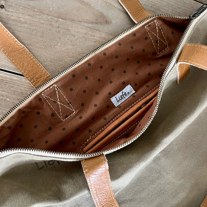 Sac ShopperBag vintage (toile foncée)