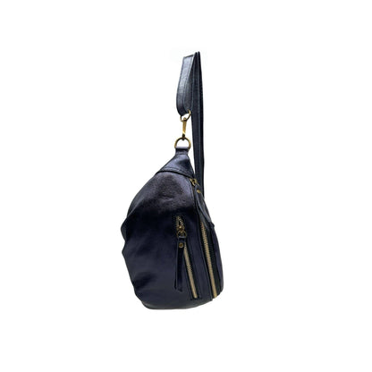 SAC BANANE CUIR IRISE MM