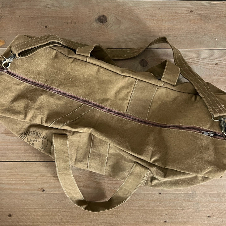 Sac de yoga et de sport vintage (toile foncée) - durable