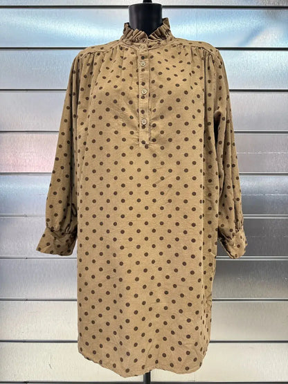 Robe En Velours Imprimé Aux Pois @69098Pois_RVPois