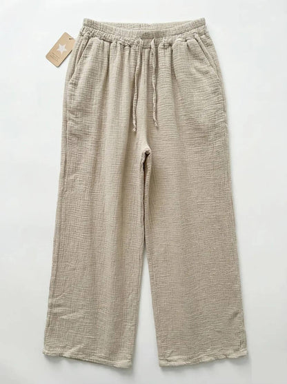 Pantalon Large en Gaze de Coton @5357_PGazePoches