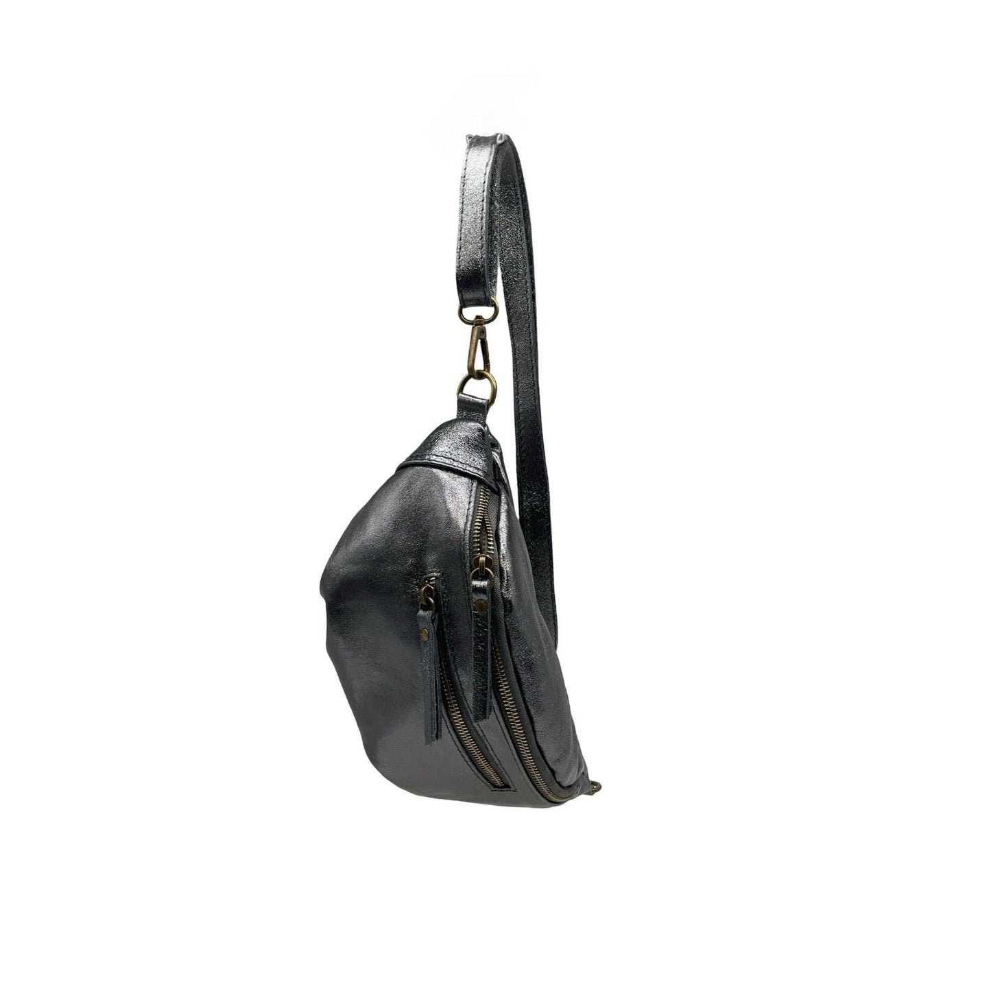 SAC BANANE CUIR IRISE MM
