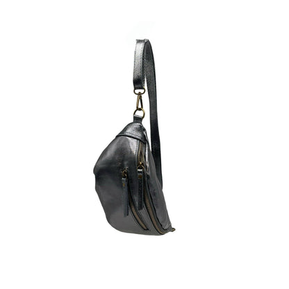 SAC BANANE CUIR IRISE MM