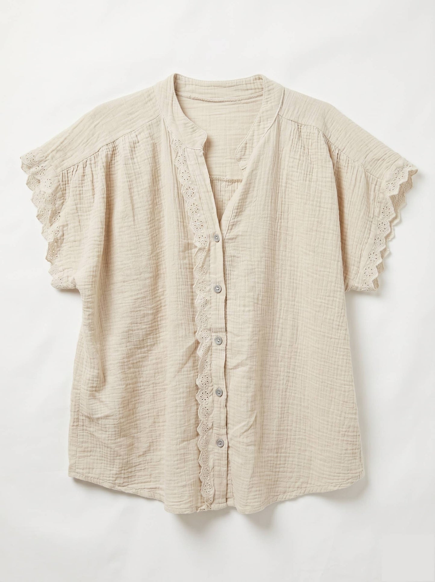 Blouse en Gaze de Coton à Broderies @3601_ChMcBroderie