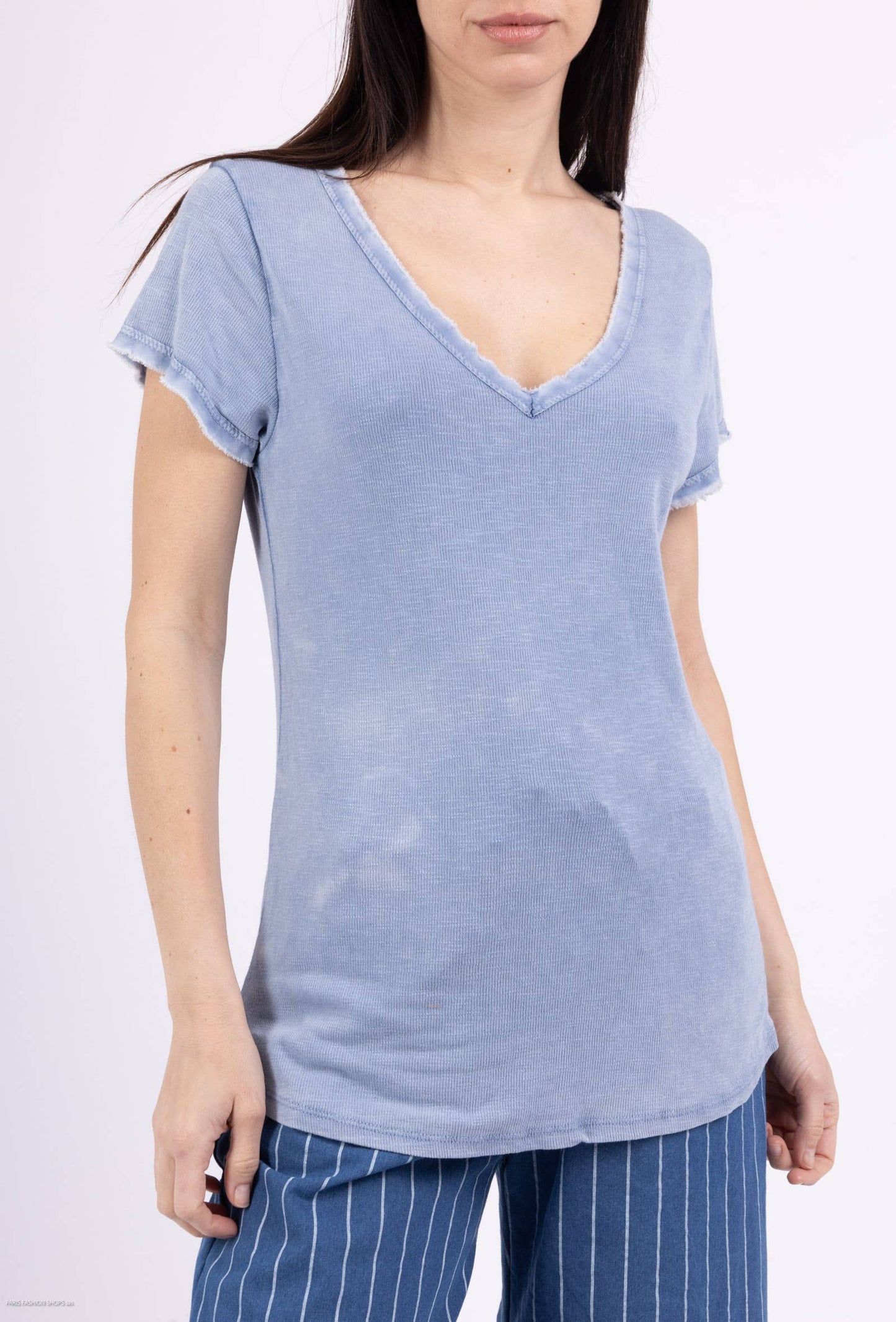 Tshirt coton délavé à manches courtes PT2504