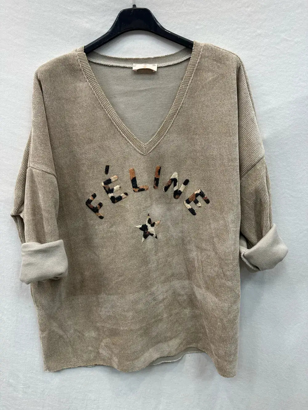 Haut En Velours À Col Féline @4589_HVFeline