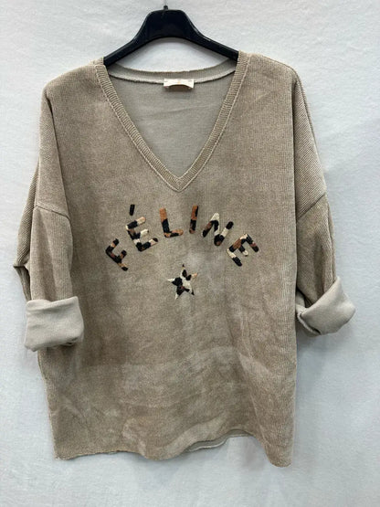 Haut En Velours À Col Féline @4589_HVFeline