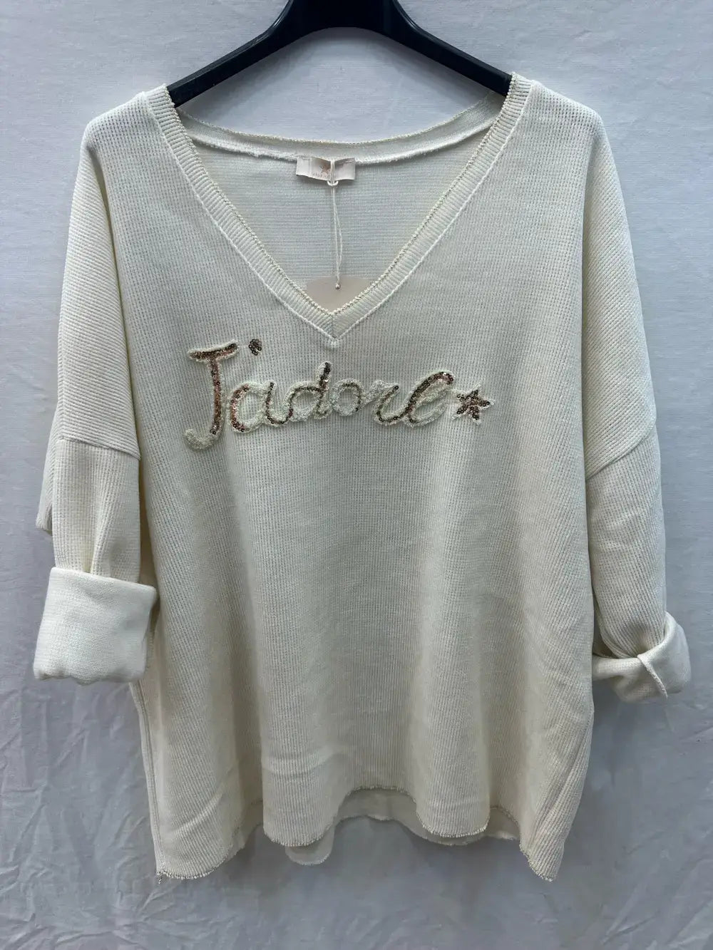 Sweat-shirt En Velours j'adore @4589_HVJadore