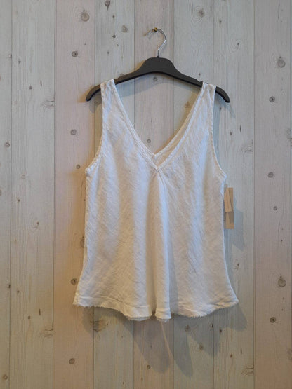 Ref-21591 T-shirt sans manches 100 % lin
