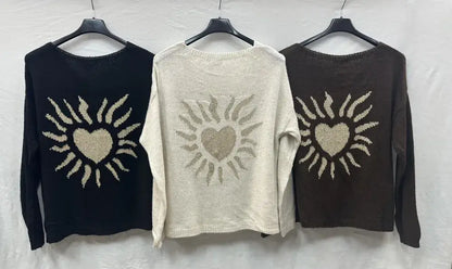 Pull À Motifs Soleille Au Dos @35669_PulSoleille