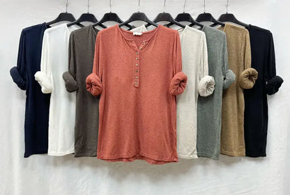 Haut De Fine Maille À Col Tunisien 8boutons @47684_H8boutons