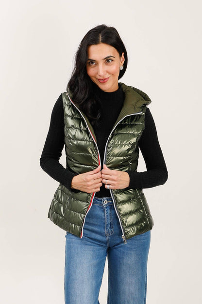 Doudoune réversible imperméable sans manches