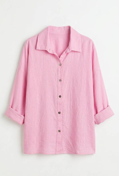 Chemise Oversize en Lin et Viscos @20664_ChLinUni