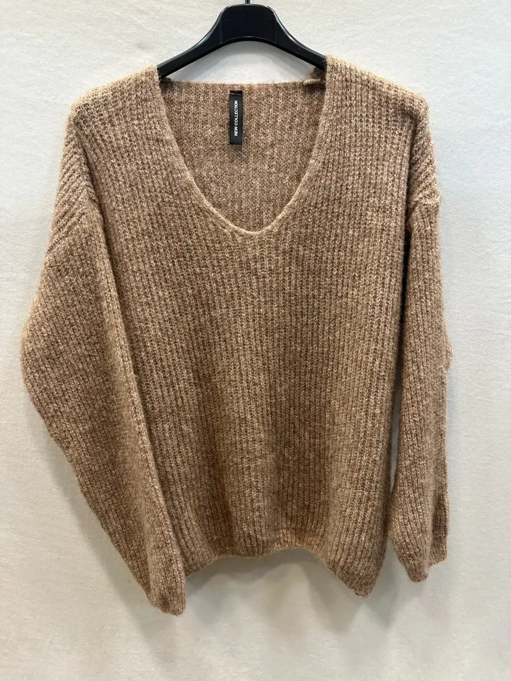 Pull Alpaga Epais Col V @33771_PuCoteletAlpaga