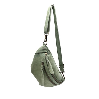 SAC BANANE CUIR DAIM MM