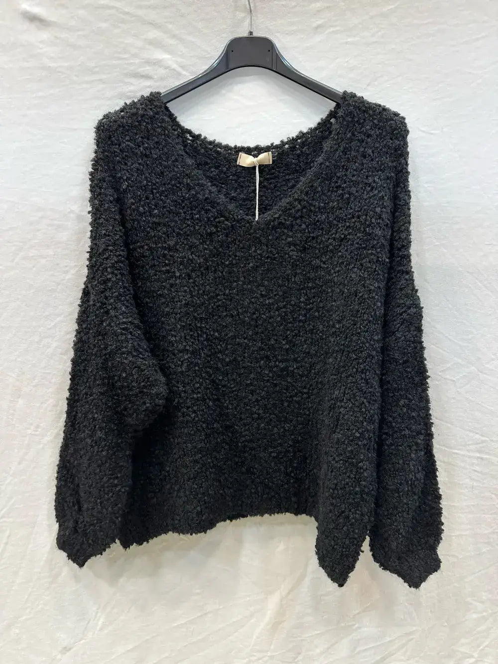 Pull bouclée oversized en laine et alpaga @24628_PulBoucleGT