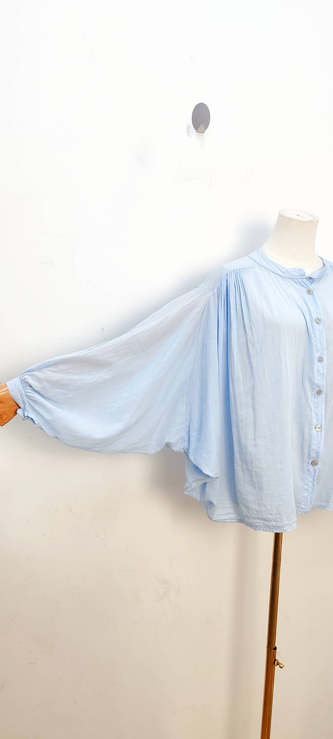 Blouse fluide manches longues ample bohème été
