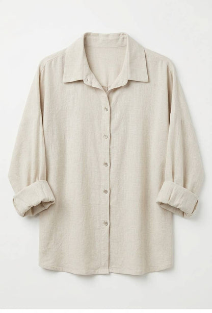 Chemise Oversize en Lin et Viscos @20664_ChLinUni