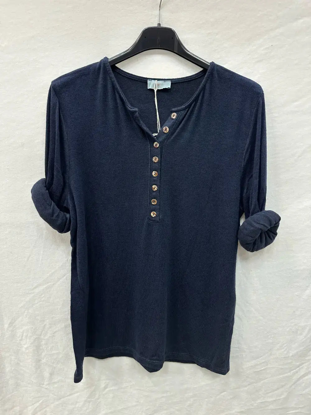 Haut De Fine Maille À Col Tunisien 8boutons @47684_H8boutons