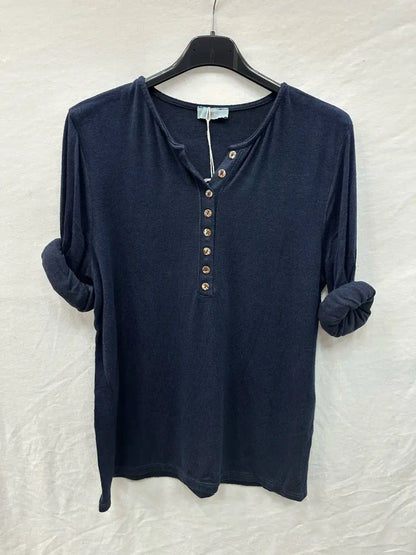 Haut De Fine Maille À Col Tunisien 8boutons @47684_H8boutons