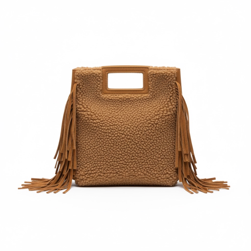 SAC MARION MOUMOUTE GARNI CUIR TEDDY