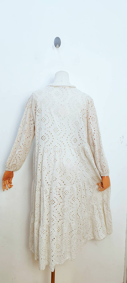Robe En Broderie Anglaise- 10935