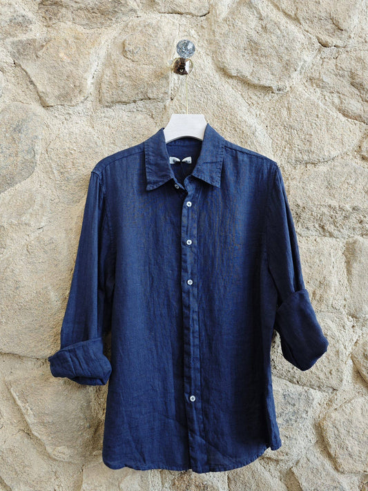 Chemise homme 100 % lin - Tailles M à 3XL