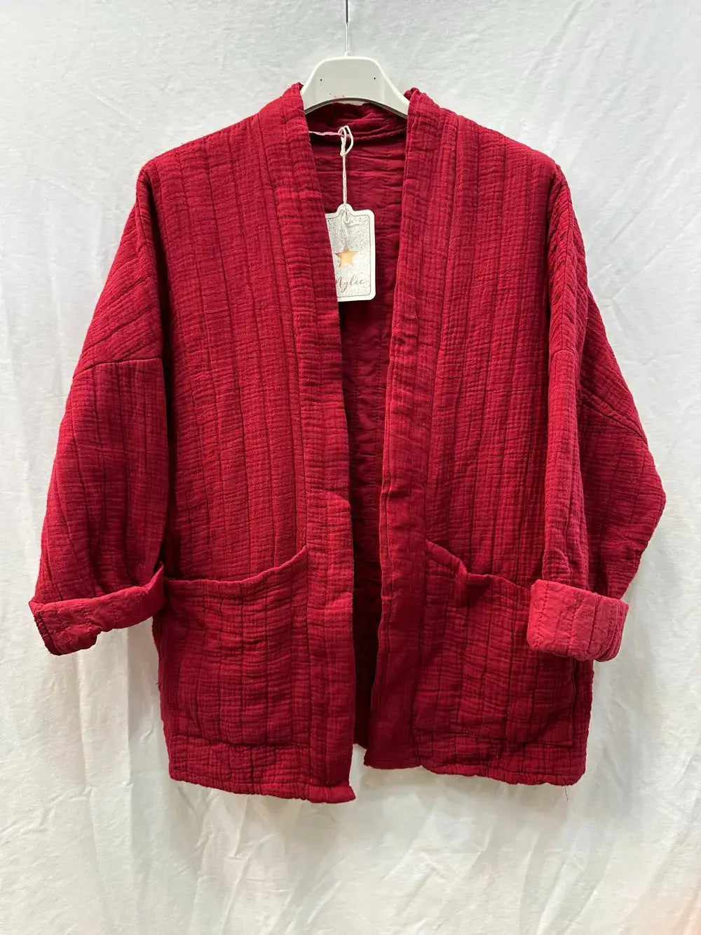 Veste matelassée en gaze de coton @5343_VesMatelasséGaze