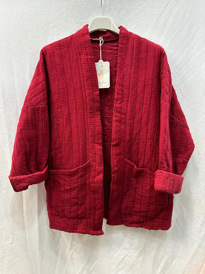 Veste matelassée en gaze de coton @5343_VesMatelasséGaze