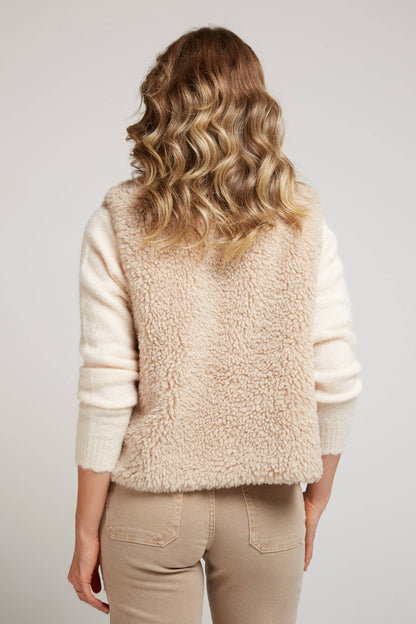 ROXANNE - Gilet moumoute sans manches