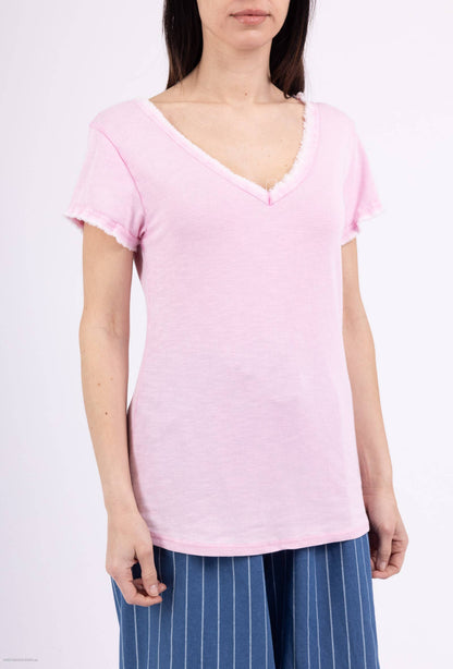 Tshirt coton délavé à manches courtes PT2504