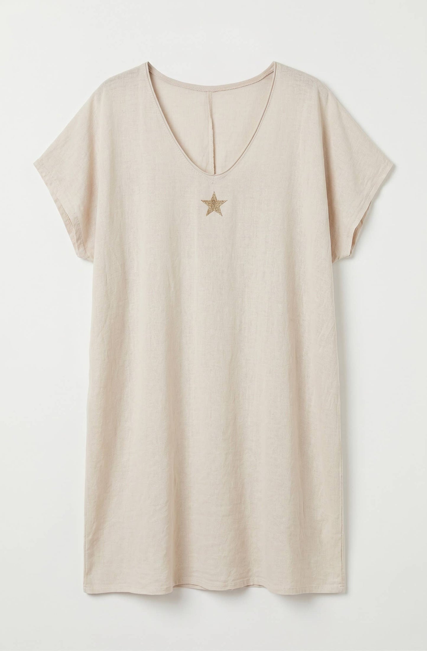 Robe Tunique en Lin et Viscose à Etoile @10788_REtoileLin