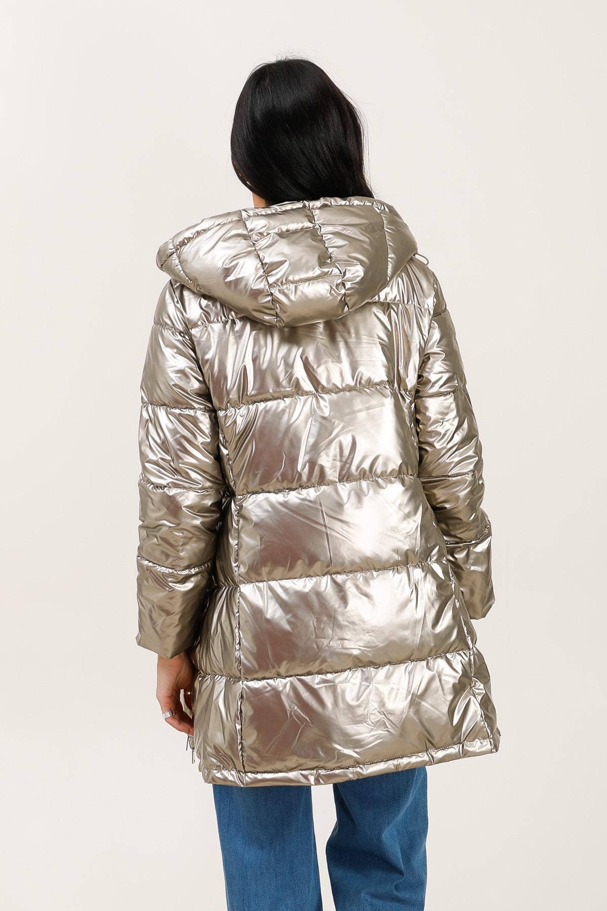 Doudoune mi-longue réversible imperméable