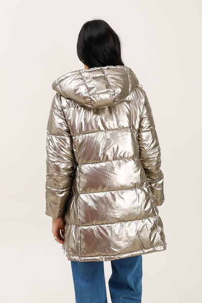 Doudoune mi-longue réversible imperméable