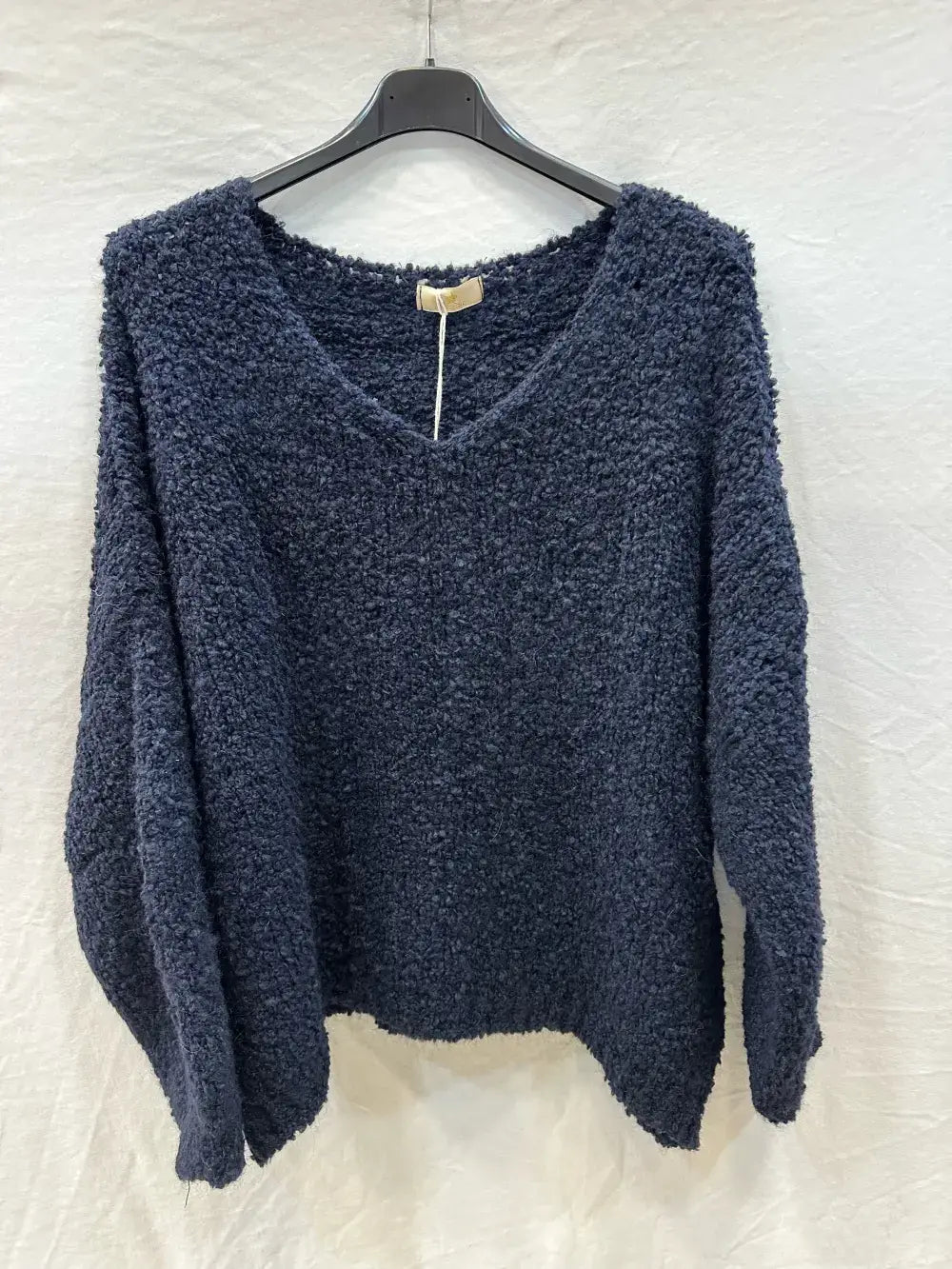 Pull bouclée oversized en laine et alpaga @24628_PulBoucleGT